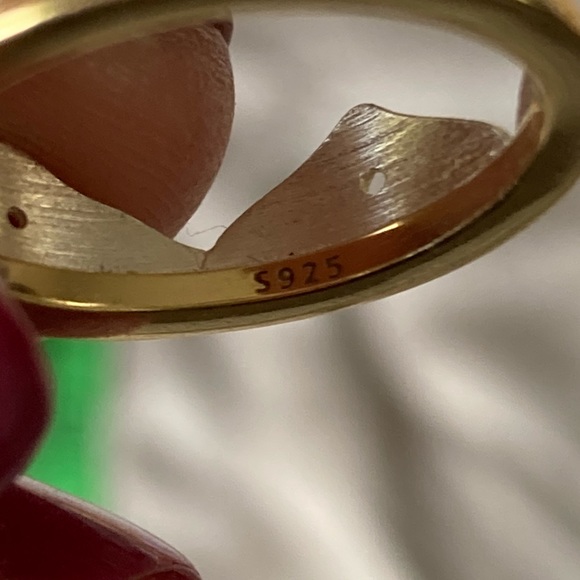 Cute Two tone Sterling Necklace & Ring Set - Picture 6 of 9